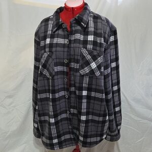 Weather proof Black and Gray Fleece Jacket Men's 3XL